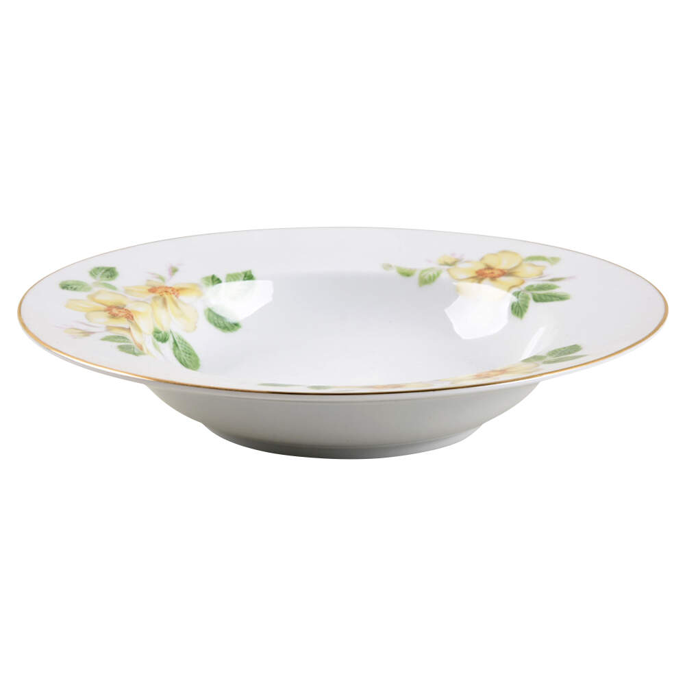 Wildrose Rim Soup Bowl by Noritake-1