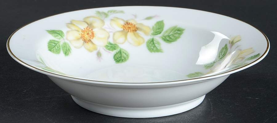 Wildrose Rim Fruit/Dessert (Sauce) Bowl by Noritake-1