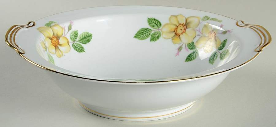 Wildrose 10" Round Vegetable Bowl by Noritake-1