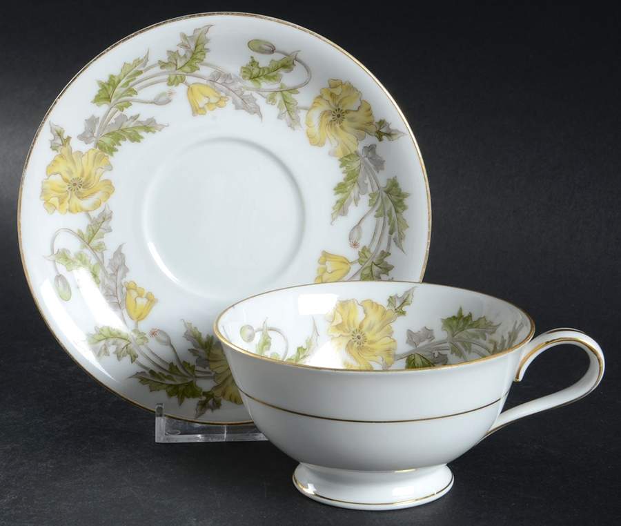 Wilshire Footed Cup & Saucer Set by Noritake-1