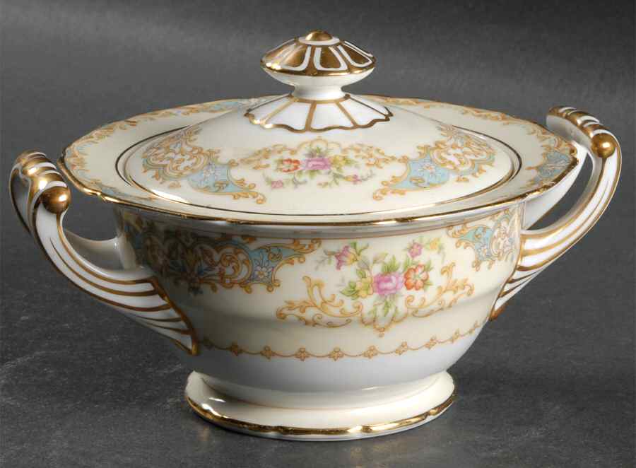Wimpole Sugar Bowl & Lid by Noritake-1