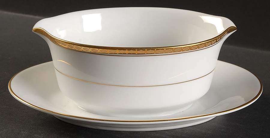 Windsor Gravy Boat with Attached Underplate by Noritake-1