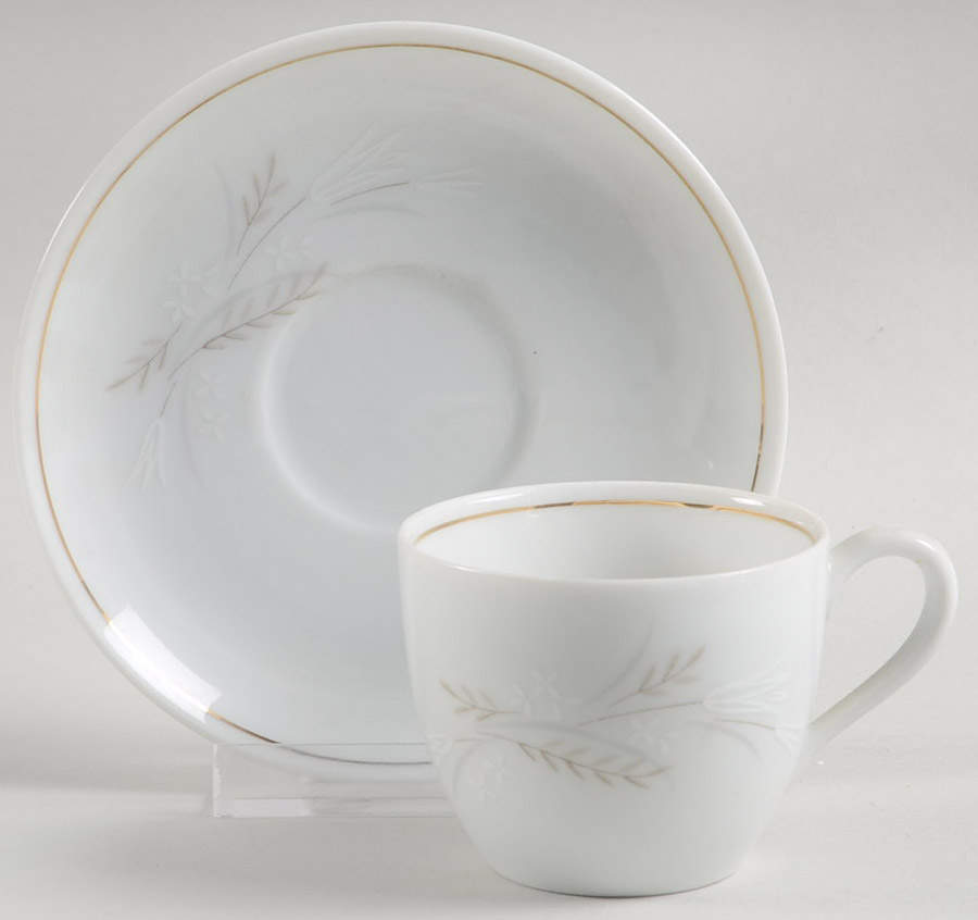 Windrift Flat Demitasse Cup & Saucer Set by Noritake-1