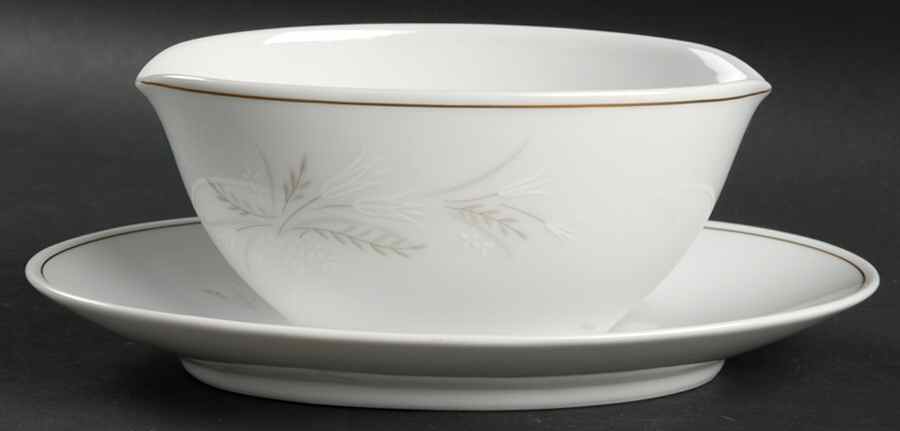 Windrift Gravy Boat with Attached Underplate by Noritake-1