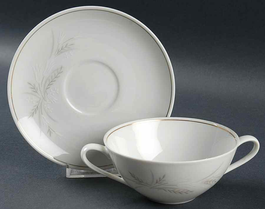 Windrift Flat Cream Soup Bowl & Saucer Set by Noritake-1