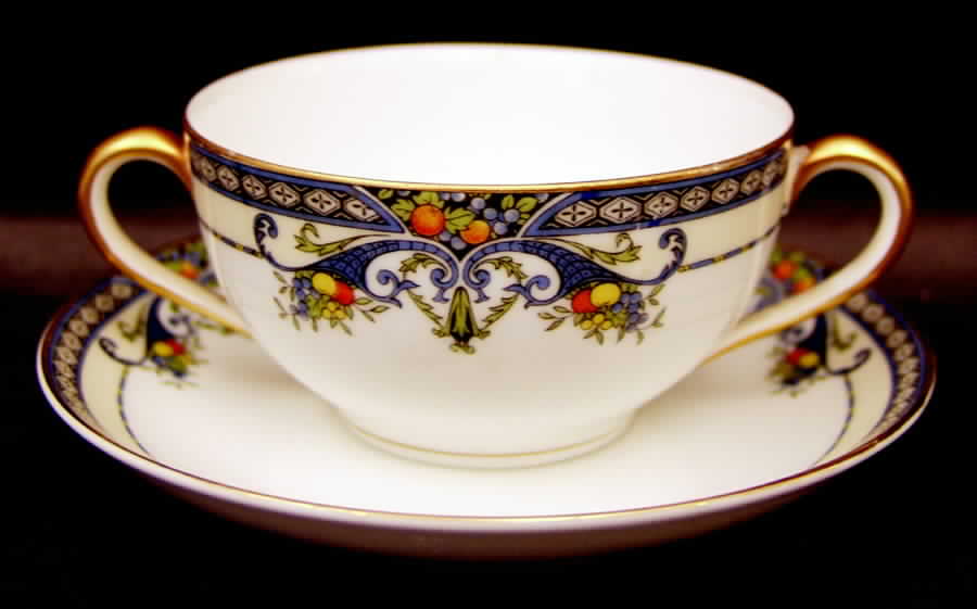 Winona Flat Bouillon Cup & Saucer by Noritake-1