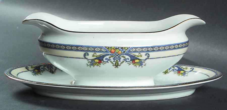 Winona Gravy Boat with Attached Underplate by Noritake-1