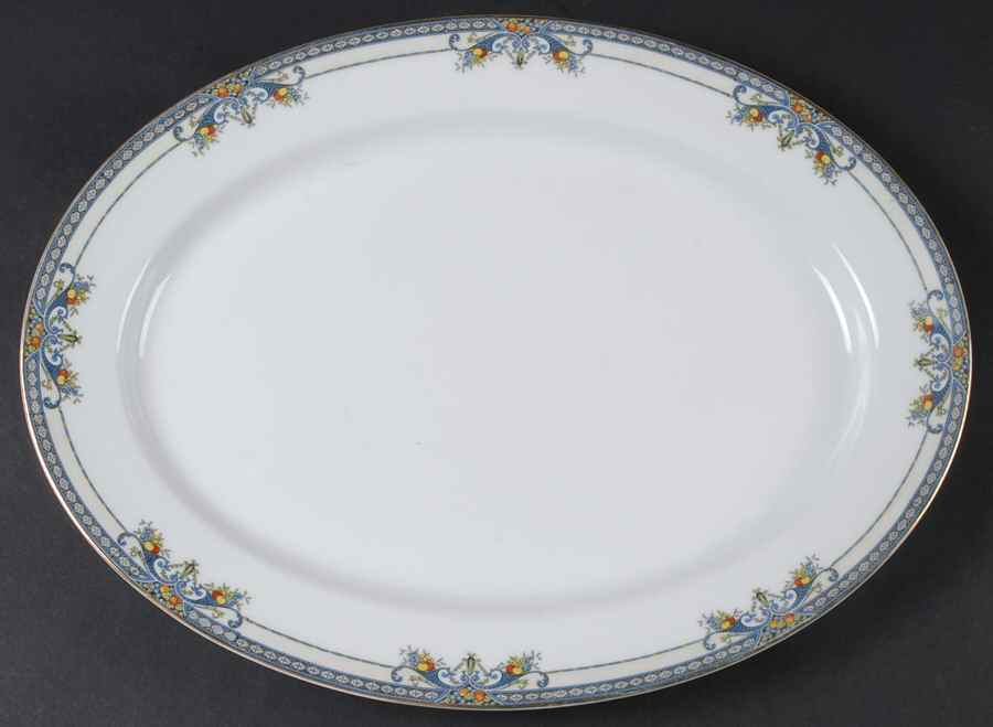 Winona 16" Oval Serving Platter by Noritake-1