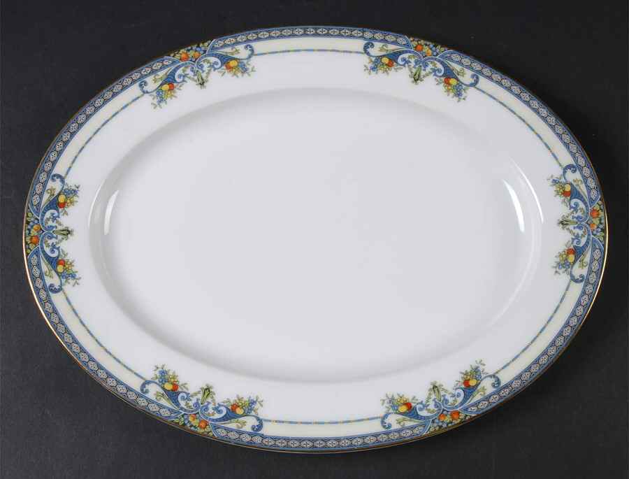 Winona 11" Oval Serving Platter by Noritake-1