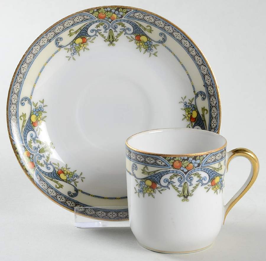 Winona Flat Demitasse Cup & Saucer Set by Noritake-1