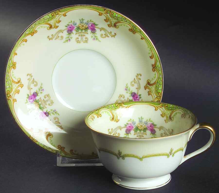Winton Footed Cup & Saucer Set by Noritake-1