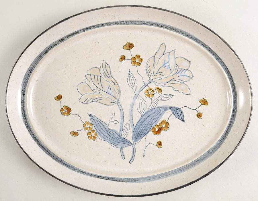 Winterrose 14" Oval Serving Platter by Noritake-1