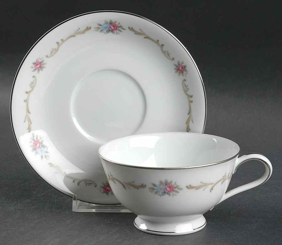 Winthrop Footed Cup & Saucer Set by Noritake-1