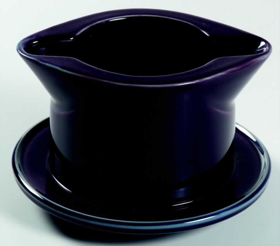 Wild Plum Gravy Boat with Attached Underplate by Noritake-1