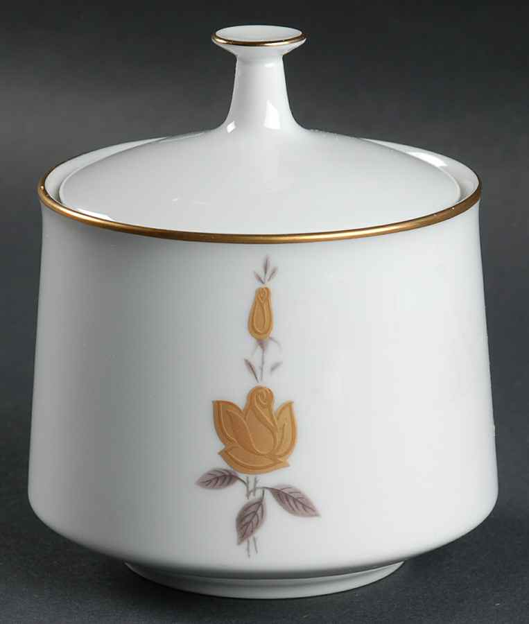 Windsor Rose Sugar Bowl & Lid by Noritake-1