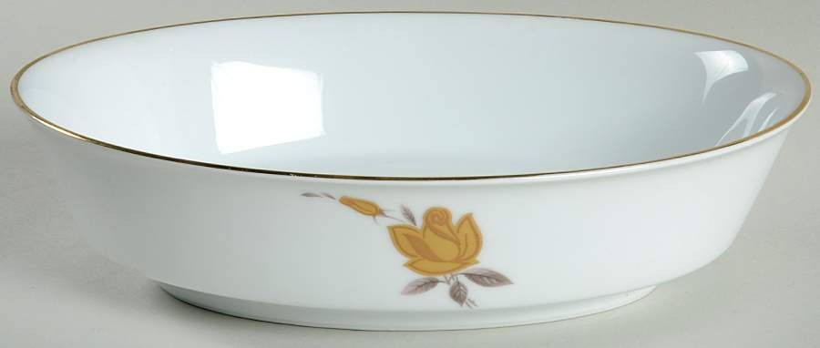 Windsor Rose 9" Oval Vegetable Bowl by Noritake-1