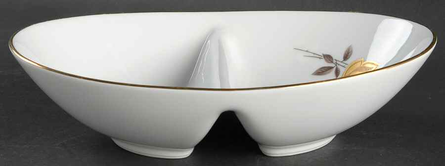 Windsor Rose 10" Oval Divided Vegetable Bowl by Noritake-1