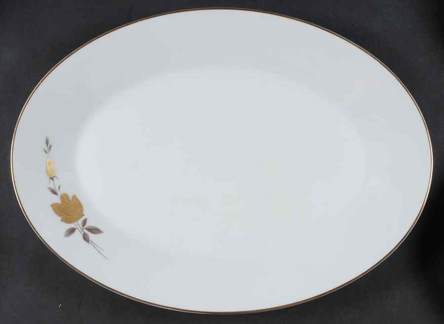 Windsor Rose 16" Oval Serving Platter by Noritake-1