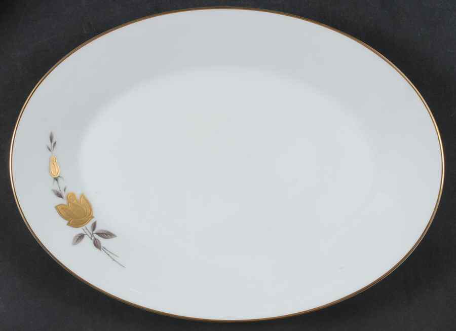 Windsor Rose 12" Oval Serving Platter by Noritake-1