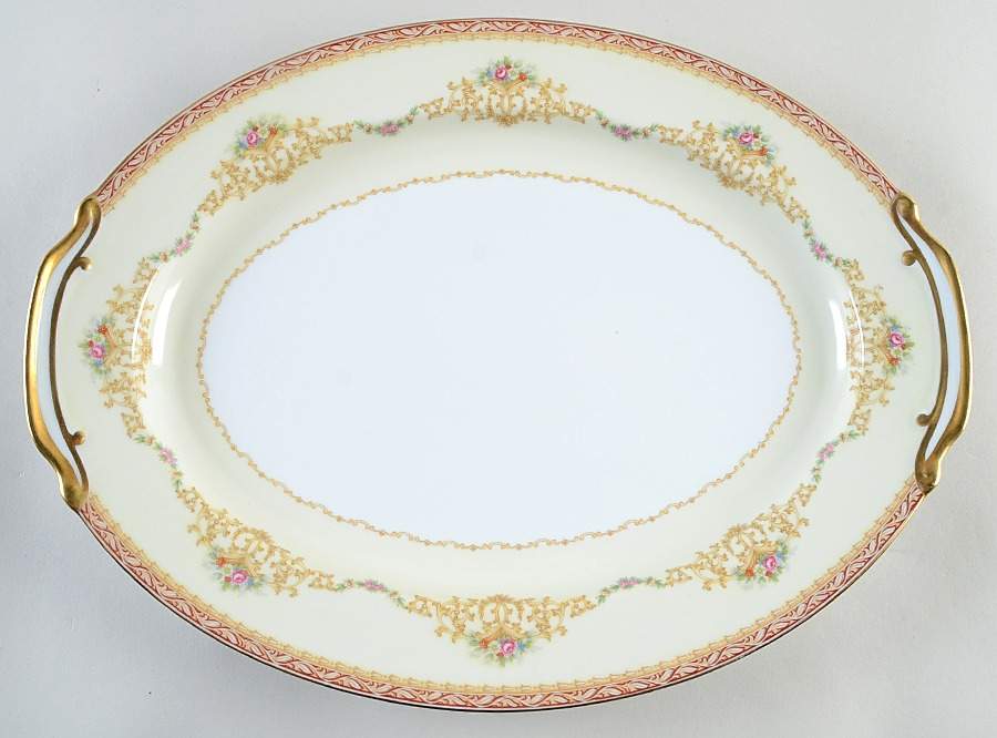 Wisteria 16" Oval Serving Platter by Noritake-1