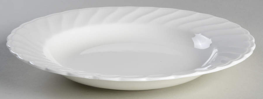 Windsor White Rim Soup Bowl by Noritake-1