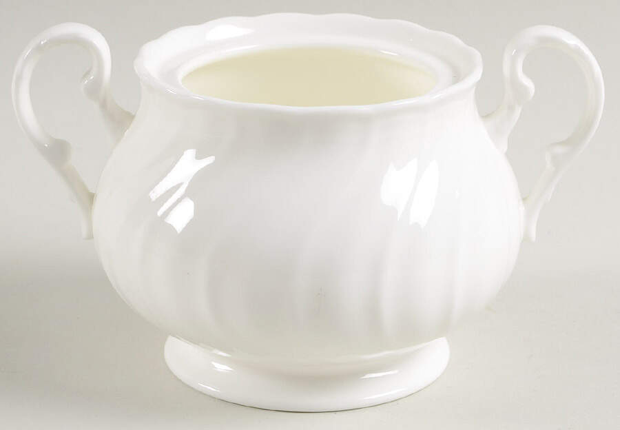 Windsor White Sugar Bowl No Lid by Noritake-1