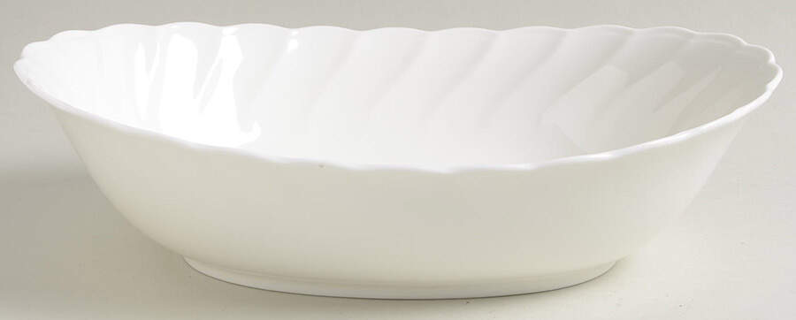 Windsor White 10" Oval Vegetable Bowl by Noritake-1