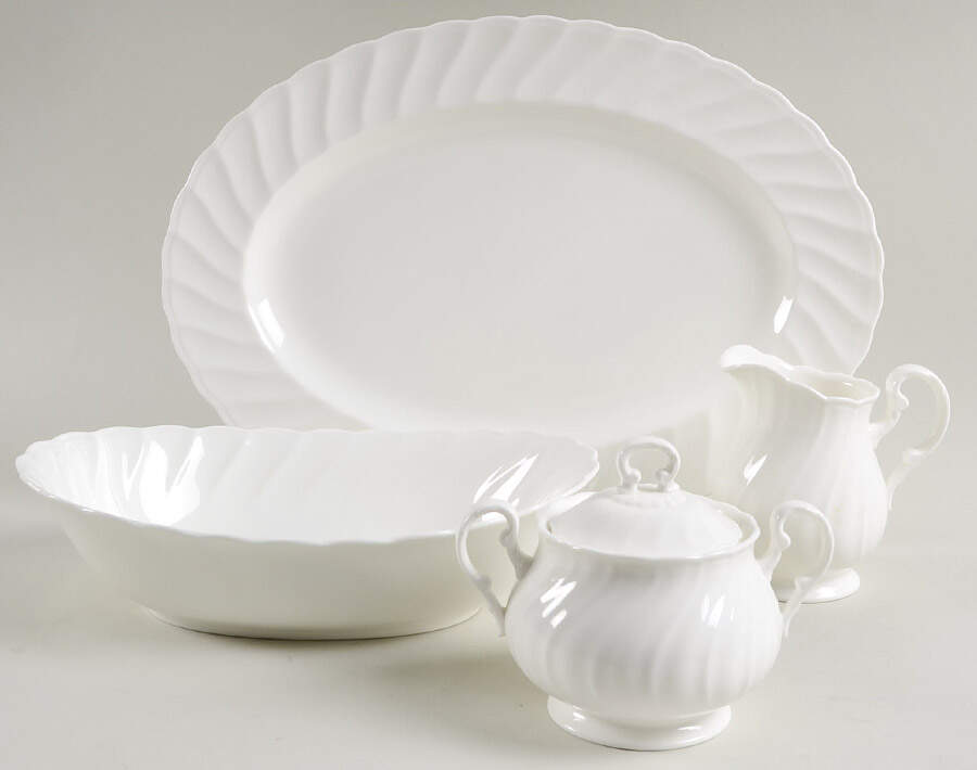 Windsor White 5 Piece Hostess Set by Noritake-1