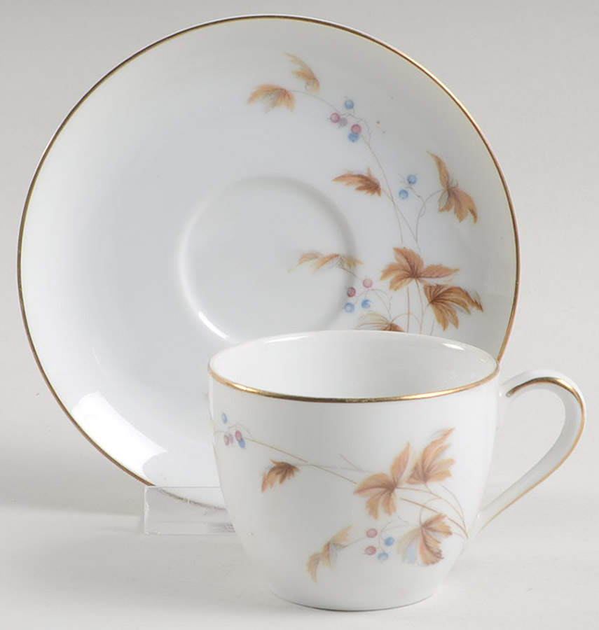 Woodland Flat Demitasse Cup & Saucer Set by Noritake-1