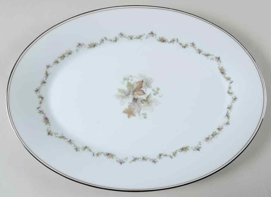 Woodley 14" Oval Serving Platter by Noritake-1