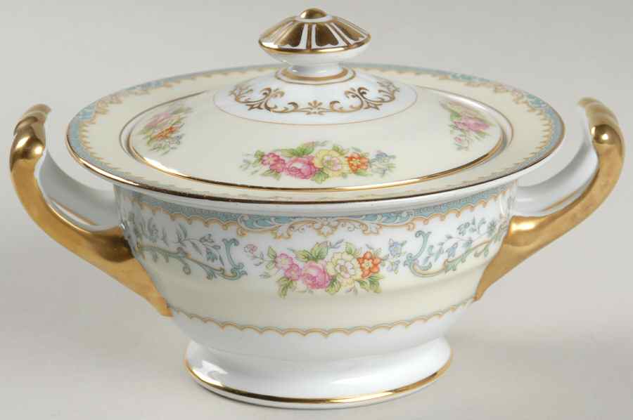 Woodmere (662) Sugar Bowl & Lid by Noritake-1