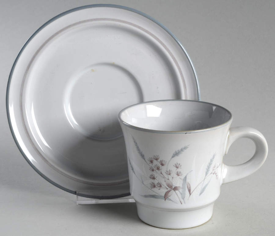 Woodstock Flat Cup & Saucer Set by Noritake-1