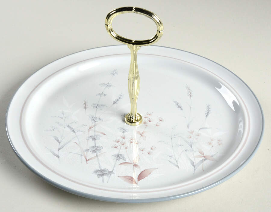 Woodstock Round Serving Plate with Center Handle (Dp) Hc by Noritake-1