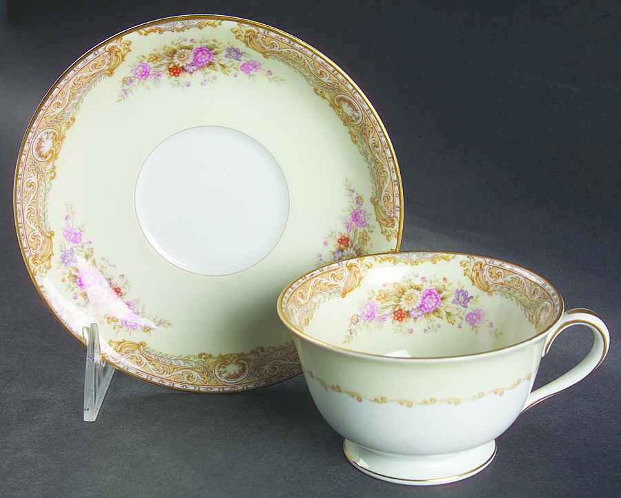 Wrocklage Footed Cup & Saucer Set by Noritake-1