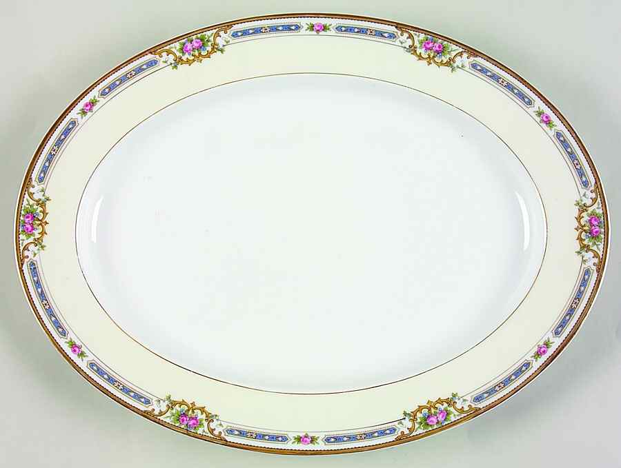 Ybry 13" Oval Serving Platter by Noritake-1
