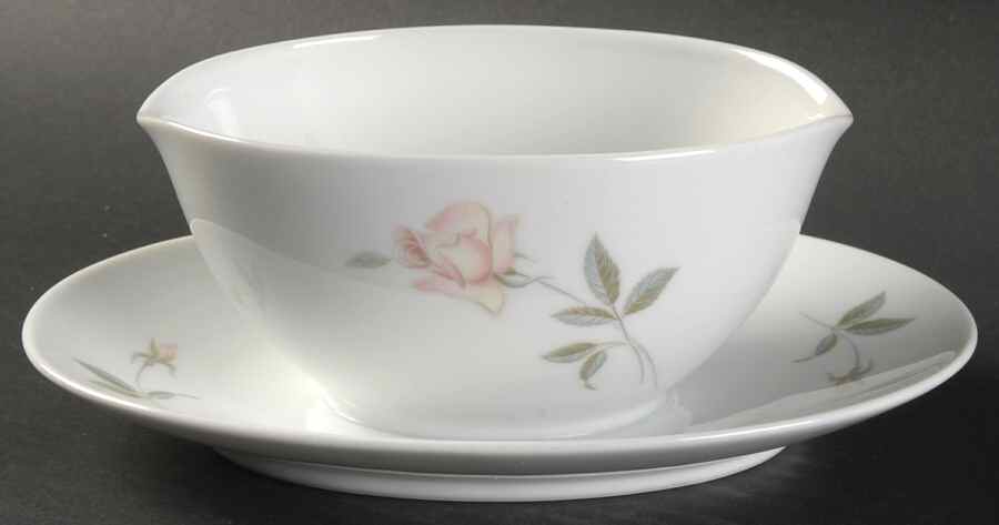 Young Love Gravy Boat with Attached Underplate by Noritake-1
