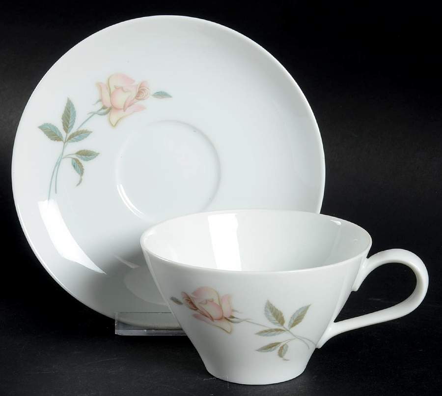 Young Love Flat Cup & Saucer Set by Noritake-1