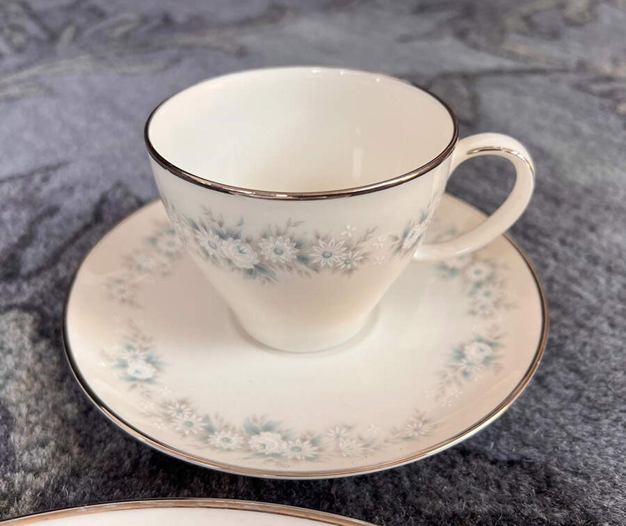 Yorkdale Flat Cup & Saucer Set by Noritake-1