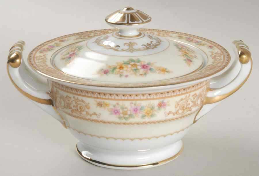 York Sugar Bowl & Lid by Noritake-1