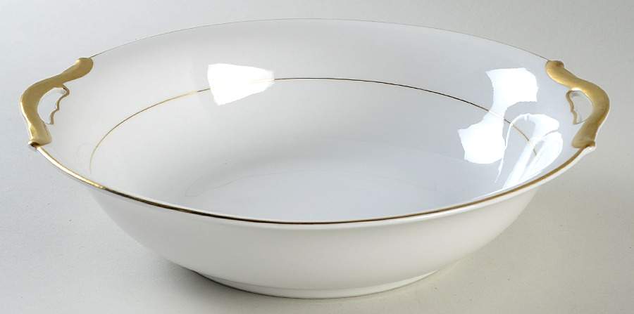 The Yukon (Gold Trim & Verge) 10" Round Vegetable Bowl by Noritake-1