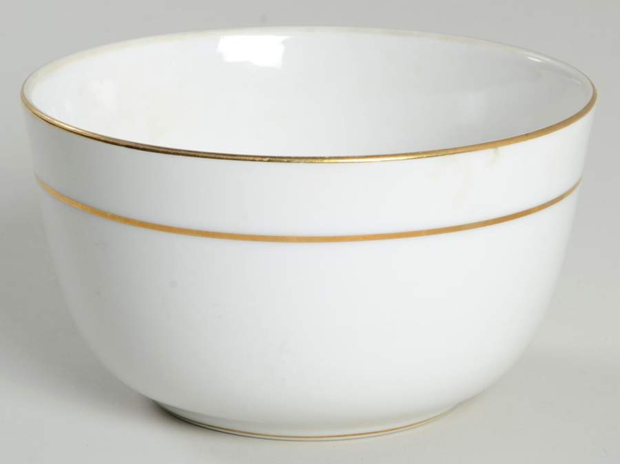 The Yukon (Gold Trim & Verge) Cranberry Bowl by Noritake-1