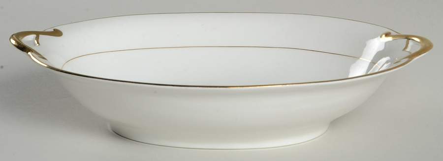 The Yukon (Gold Trim & Verge) 9" Oval Vegetable Bowl by Noritake-1