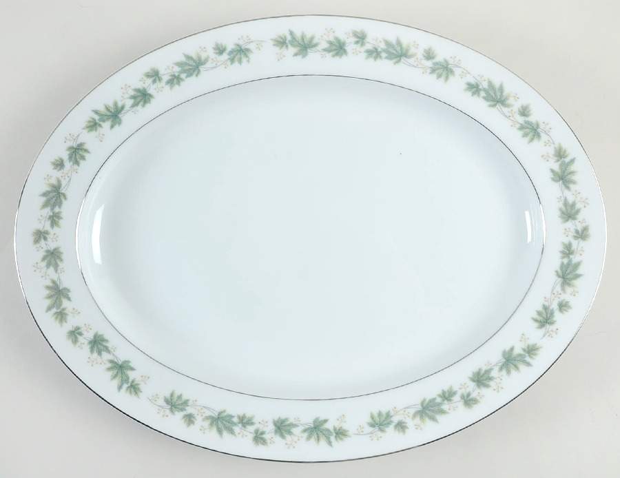 Yvette 16" Oval Serving Platter by Noritake-1