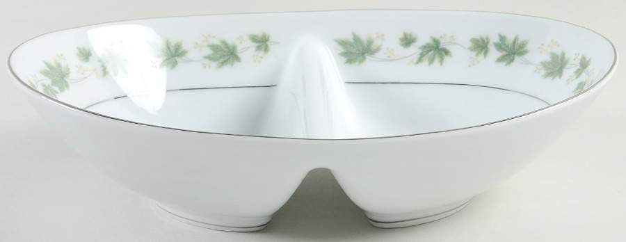 Yvette Oval Divided Vegetable Bowl by Noritake-1