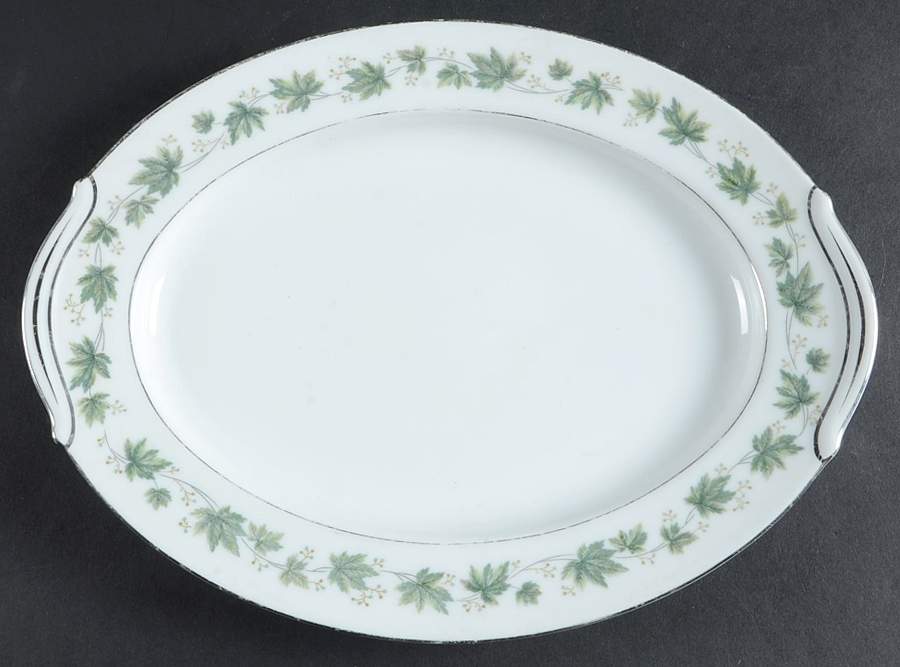 Yvette 12" Oval Serving Platter by Noritake-1