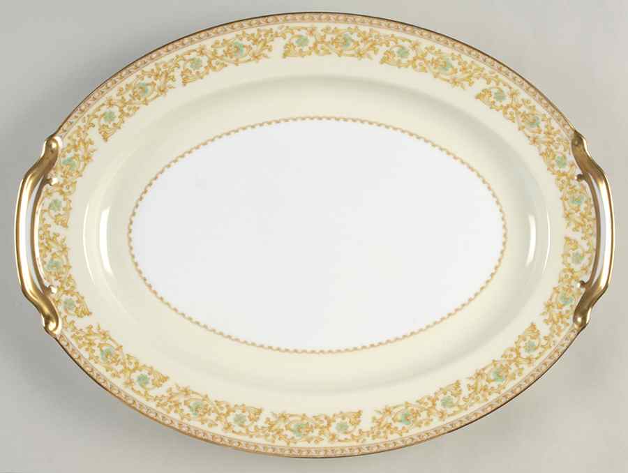 Yvonne 16" Oval Serving Platter by Noritake-1