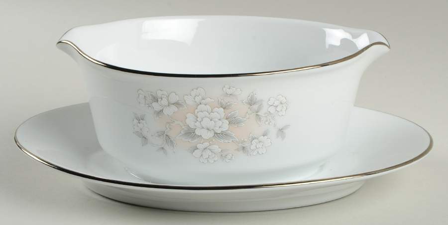 Zanzibar Gravy Boat with Attached Underplate by Noritake-1