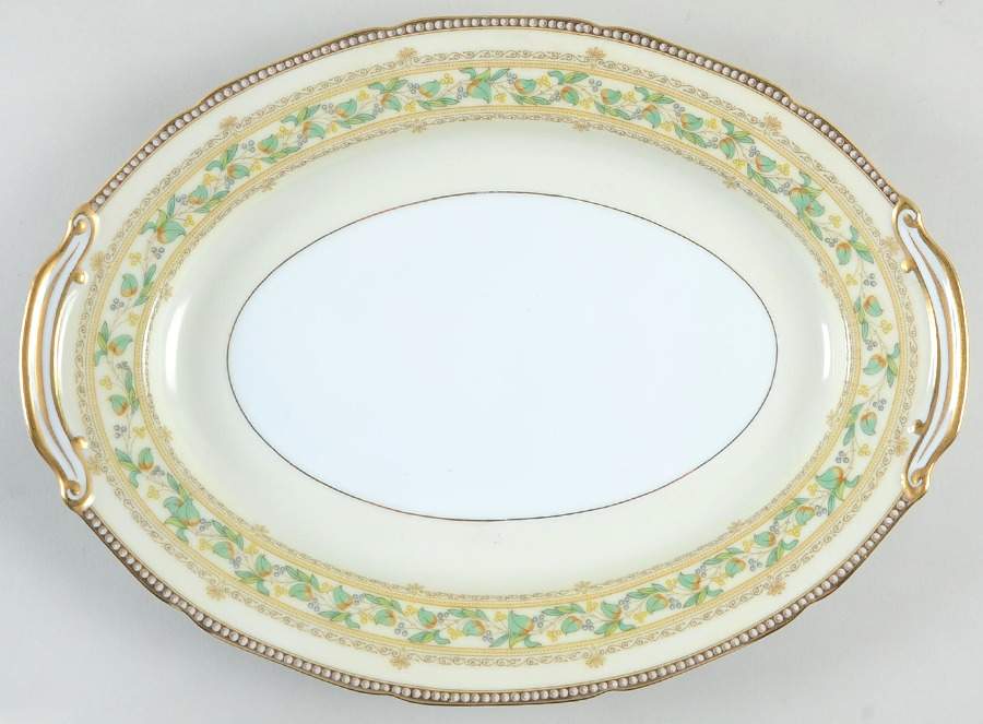 Zembla 11" Oval Serving Platter by Noritake-1