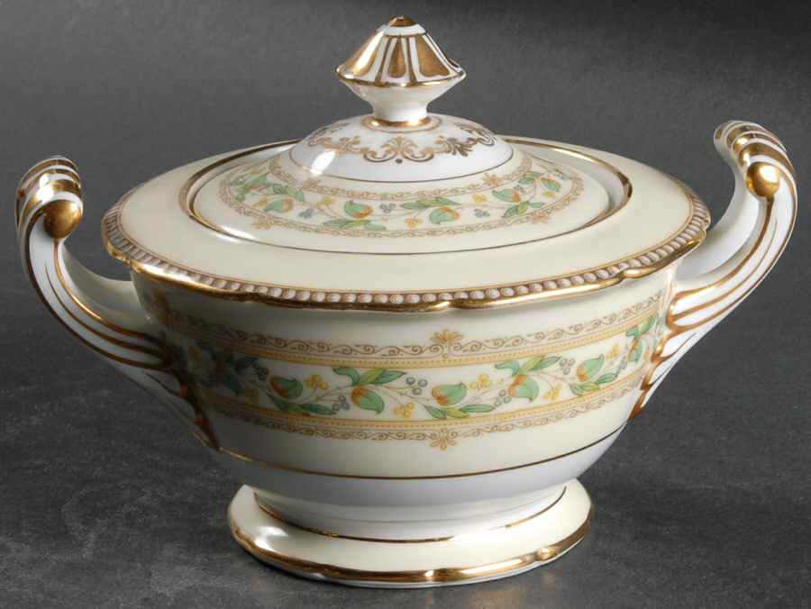 Zembla Sugar Bowl & Lid by Noritake-1