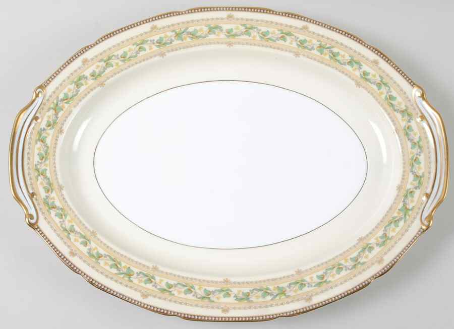 Zembla 16" Oval Serving Platter by Noritake-1